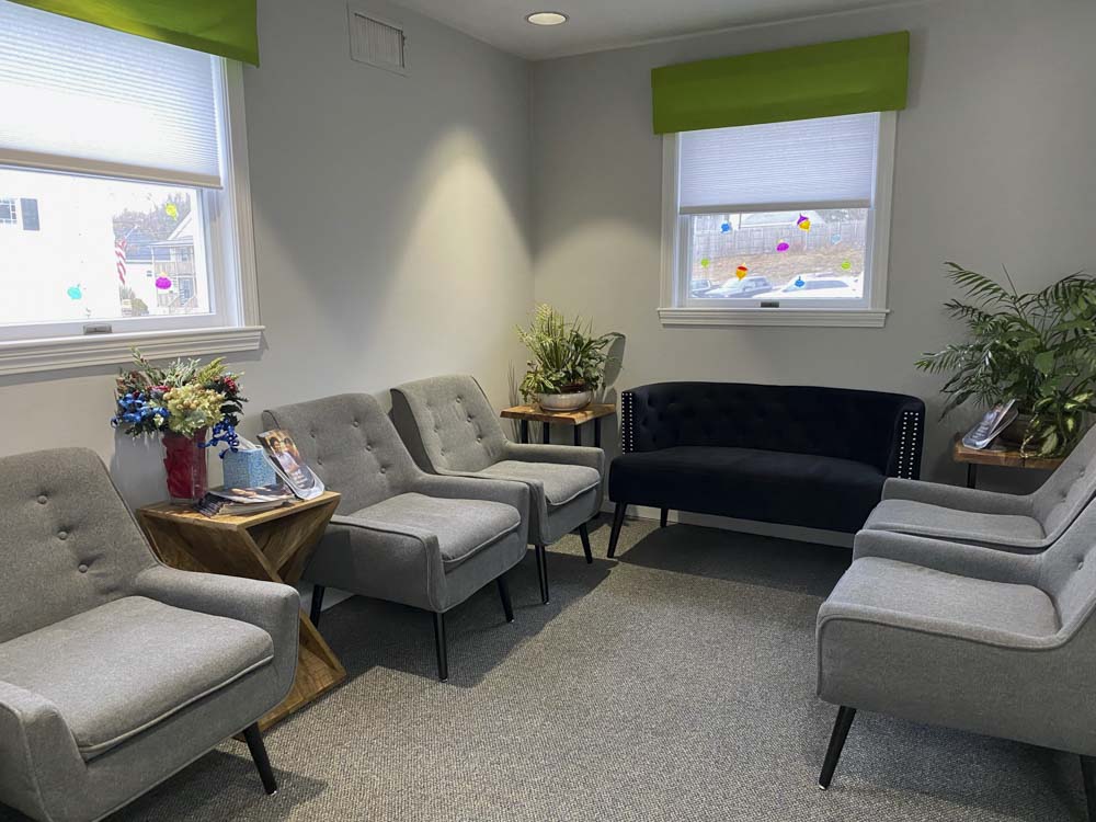 lobby of Lakeview Family Dentists in Dracut, MA